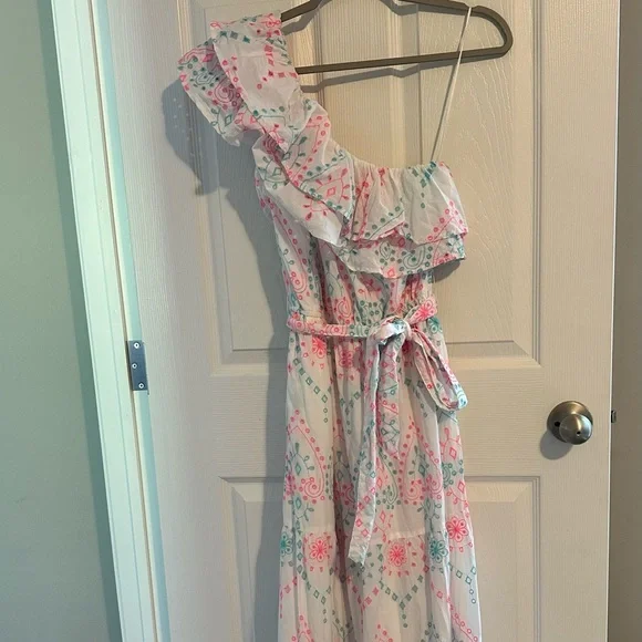 crown and ivy maxi dress Crown & Ivy Sewing Down South x Crown & Ivy Taylor Printed Maxi Dress with Beaded Tassels